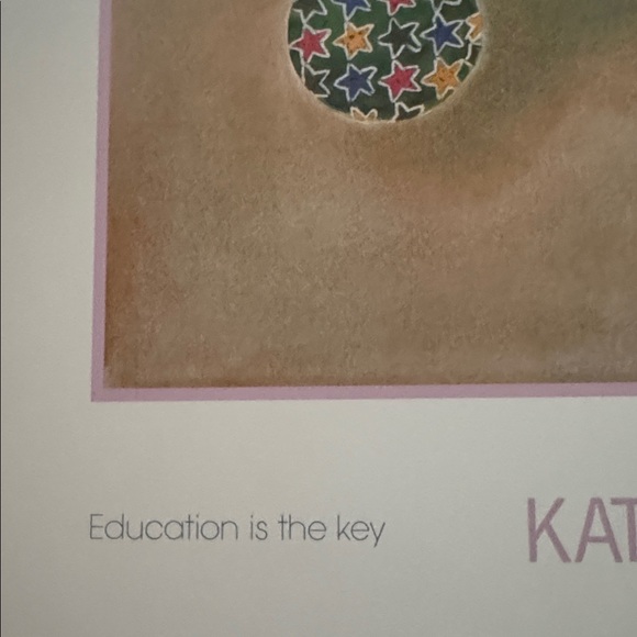 Kathleen A Wilson's 1990 "On the Ball" Print Signed and Dated - Picture 11 of 11